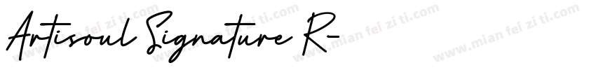 Artisoul Signature R字体转换